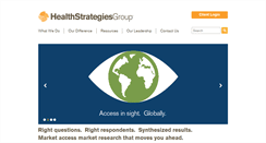 Desktop Screenshot of healthstrategies.com