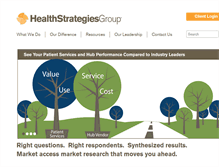 Tablet Screenshot of healthstrategies.com
